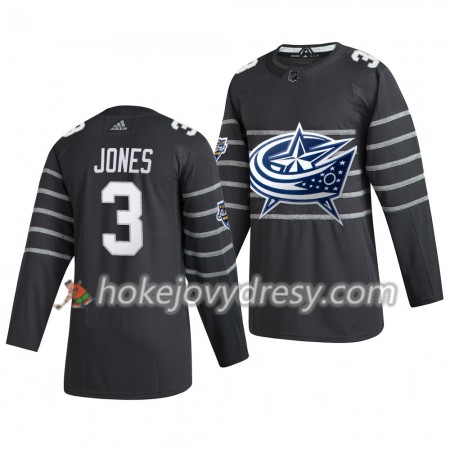 Pánské Hokejový Dres Columbus Blue Jackets Seth Jones 3  Šedá Adidas 2020 NHL All-Star Authentic